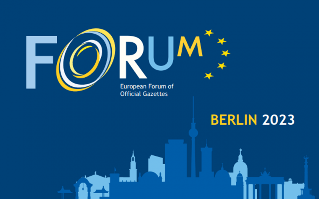 19.ª Edição do Fórum Europeu de Jornais Oficiais