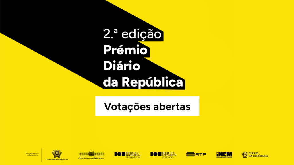 As votações online para a 2.ª Edição do Prémio Diário da República estão abertas ao público