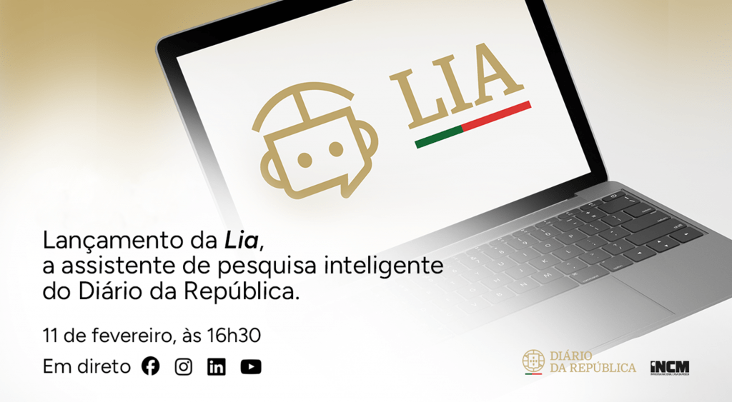 Lançamento da Lia: a assistente de pesquisa inteligente do Diário da República que simplifica o acesso à lei