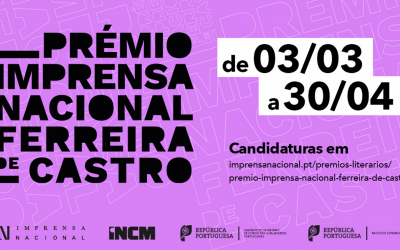 Candidaturas abertas à 7.ª edição do Prémio Imprensa Nacional/Ferreira de Castro