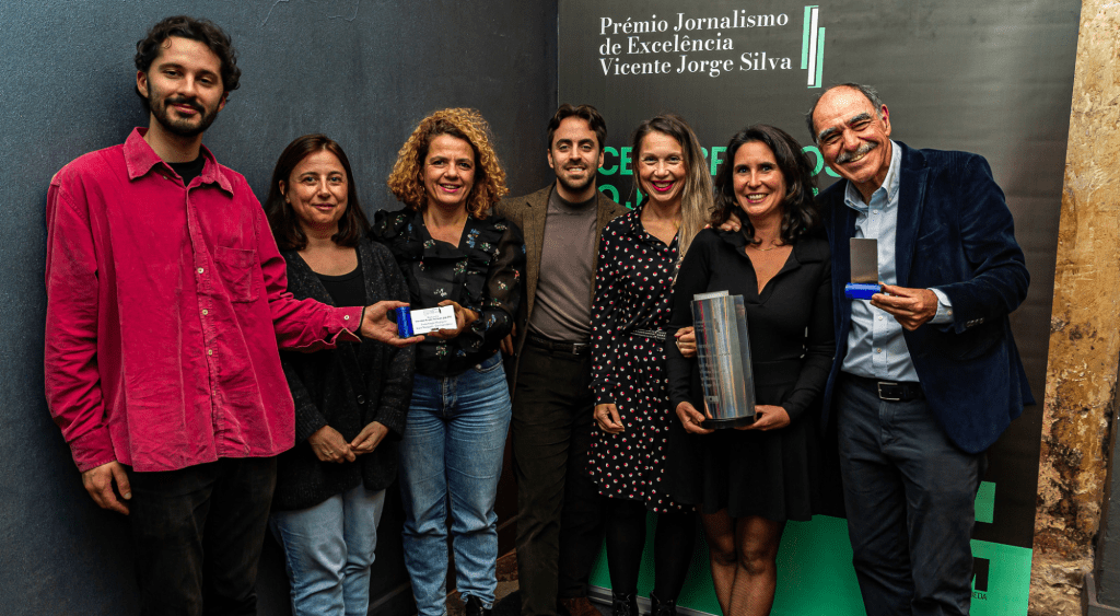 Jornalistas premiados no âmbito do Prémio Jornalismo de Excelência Vicente Jorge Silva