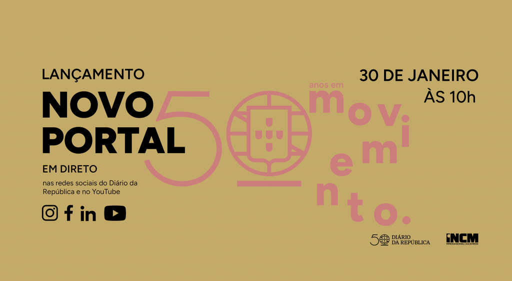 Diário da República lança novo portal e dá início às Comemorações dos 50 anos